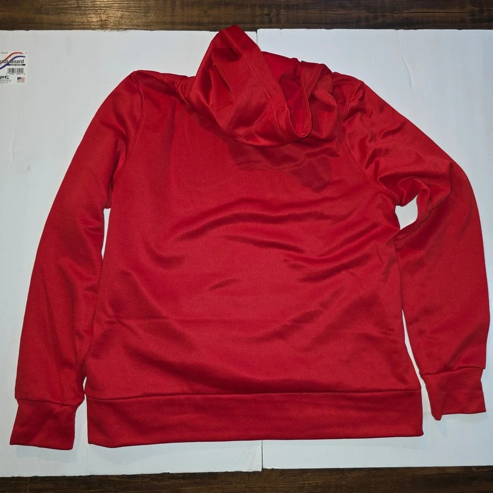 Nike Pullover Performance Hoodie – Size Large — Solid Red